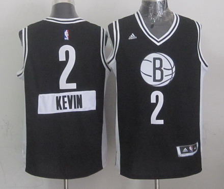 Brooklyn Nets #2 Kevin Garnett Revolution 30 Swingman 2014 Christmas Day Black Jersey