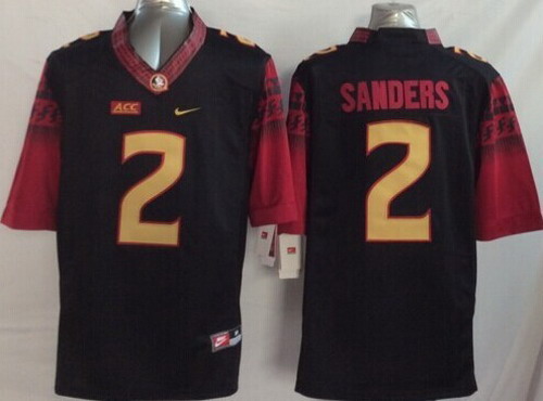 Florida State Seminoles #2 Deion Sanders 2014 Black Limited Jersey