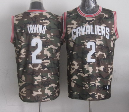Cleveland Cavaliers #2 Kyrie Irving Camo Fashion Jersey