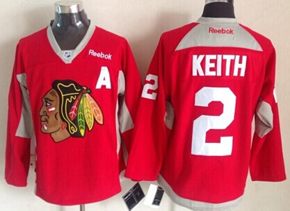 Chicago Blackhawks #2 Duncan Keith 2014 Training Red Jersey