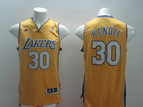 Los Angeles Lakers #30 Julius Randle Revolution 30 Swingman Yellow Jersey