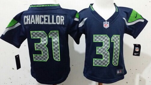 Nike Seattle Seahawks #31 Kam Chancellor Navy Blue Toddlers Jersey