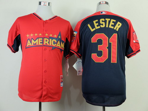 Boston Red Sox #31 Jon Lester 2014 All-Star Red Jersey