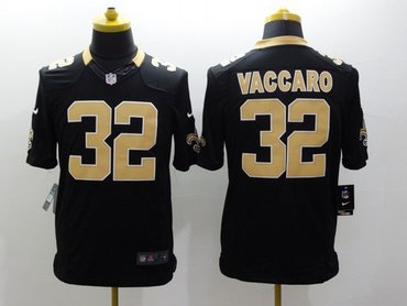 Nike New Orleans Saints #32 Kenny Vaccaro Black Limited Jersey