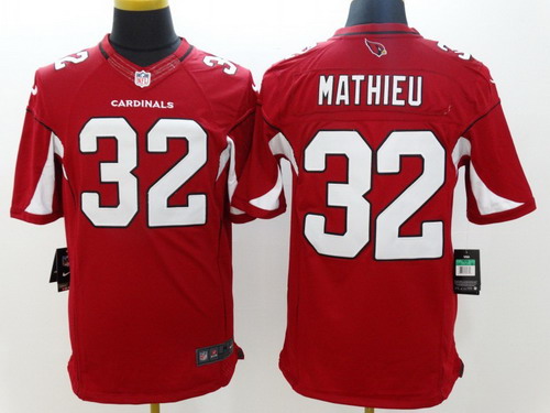 Nike Arizona Cardinals #32 Tyrann Mathieu Red Limited Jersey