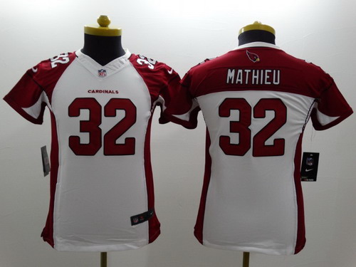 Nike Arizona Cardinals #32 Tyrann Mathieu White Limited Kids Jersey