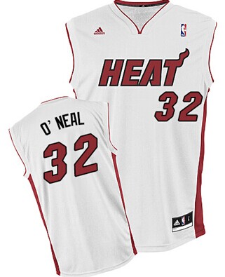 Miami Heat Blank #32 Shaquille O'neal White Swingman Jersey