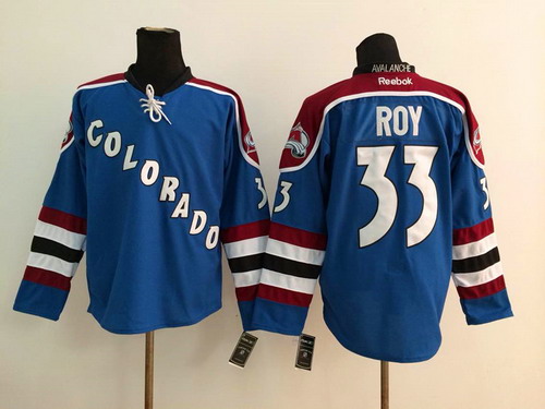 Colorado Avalanche #33 Patrick Roy Blue Third Jersey