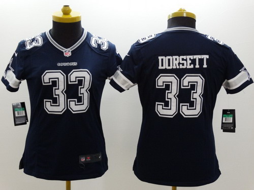 Nike Dallas Cowboys #33 Tony Dorsett Blue Limited Womens Jersey