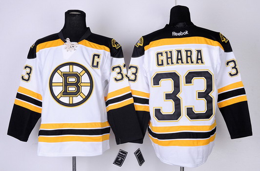 Boston Bruins #33 Zdeno Chara White Jersey