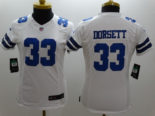 Nike Dallas Cowboys #33 Tony Dorsett White Limited Womens Jersey