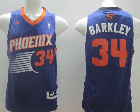 Phoenix Suns #34 Charles Barkley Revolution 30 Swingman Purple Jersey