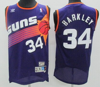 Phoenix Suns #34 Charles Barkley Purple Swingman Throwback Jersey