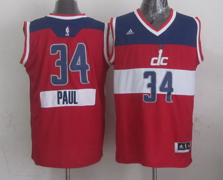 Washington Wizards #34 Paul Pierce Revolution 30 Swingman 2014 Christmas Day Red Jersey