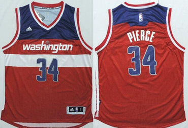 Washington Wizards #34 Paul Pierce Revolution 30 Swingman 2014 New Red Jersey