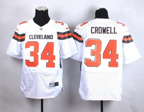 Nike Cleveland Browns #34 Isaiah Crowell 2015 White Elite Jersey