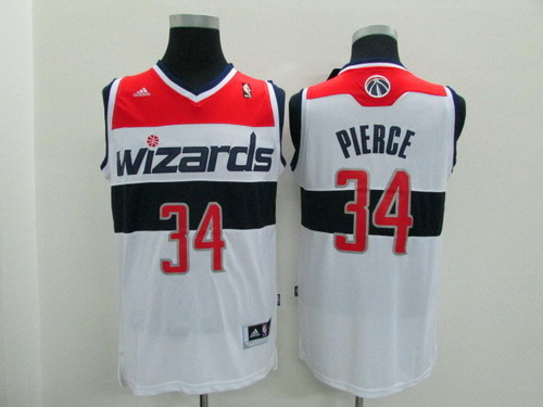 Washington Wizards #34 Paul Pierce Revolution 30 Swingman 2014 White Jersey