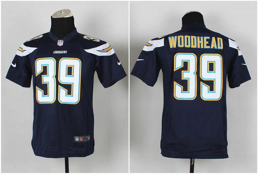 Nike San Diego Chargers #39 Danny Woodhead 2013 Navy Blue Game Kids Jersey
