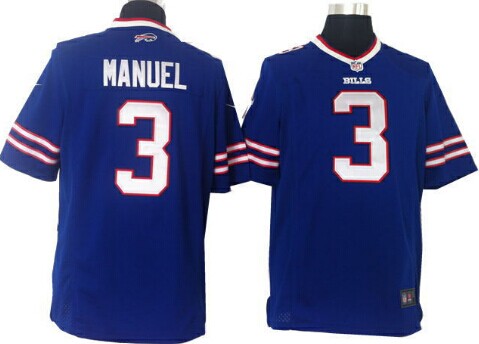 Nike Buffalo Bills #3 EJ Manuel 2013 Light Blue Game Jersey