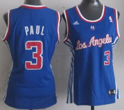 Los Angeles Clippers #3 Chris Paul Blue Womens Jersey
