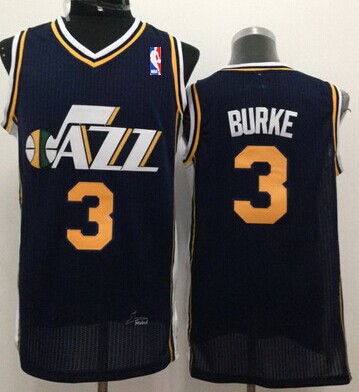 Utah Jazz #3 Trey Burke Navy Blue Swingman Jersey