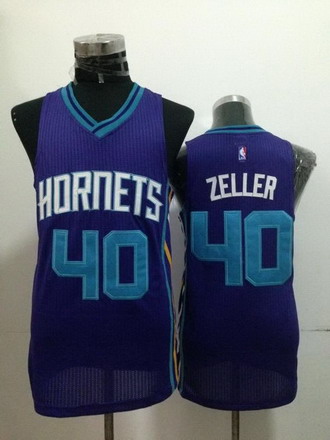 Charlotte Hornets #40 Cody Zeller Purple Swingman Jersey