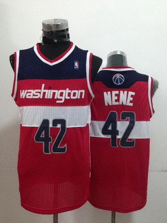 Washington Wizards #42 Nene Hilario Red Swingman Jersey