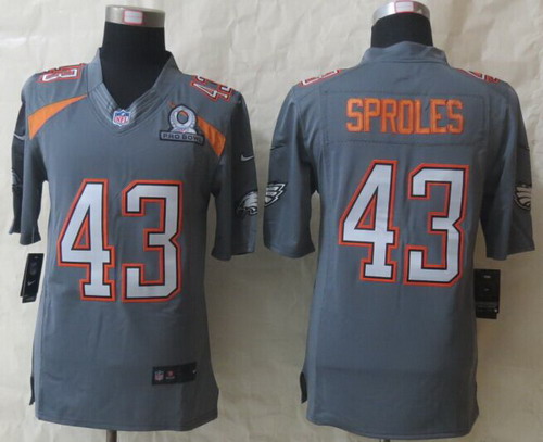 Nike Team Irvin #43 Darren Sproles 2015 Pro Bowl Gray Elite Jersey