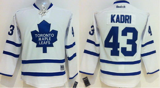 Toronto Maple Leafs #43 Nazem Kadri White Kids Jersey