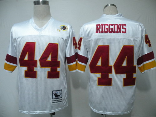 Washington Redskins #44 John Riggins White Throwback Jersey