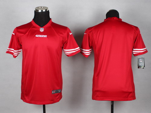 Nike San Francisco 49ers Blank Red Game Kids Jersey