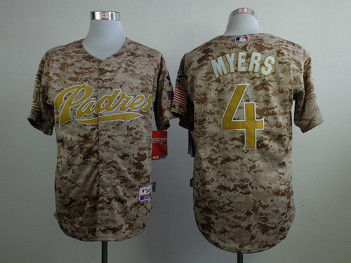 San Diego Padres #4 Wil Myers 2014 Camo Jersey