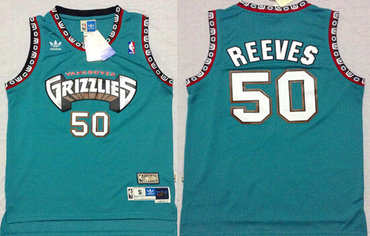 Memphis Grizzlies #50 Bryant Reeves ABA Hardwood Classics Green Throwback Swingman Jersey