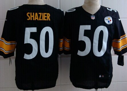Nike Pittsburgh Steelers #50 Ryan Shazier Black Elite Jersey