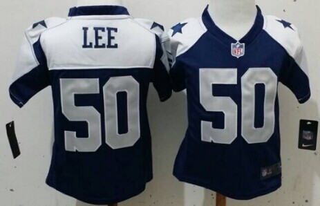 Nike Dallas Cowboys #50 Sean Lee Blue Thanksgiving Toddlers Jersey