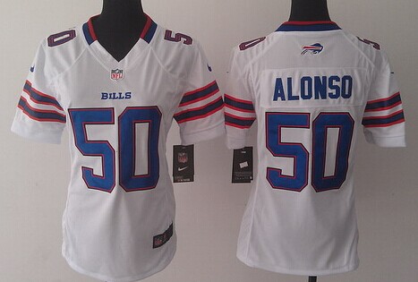 Nike Buffalo Bills #50 Kiko Alonso Light Blue Limited Womens Jersey
