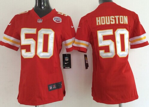 Nike Kansas City Chiefs #50 Justin Houston Red Game Womens Jersey