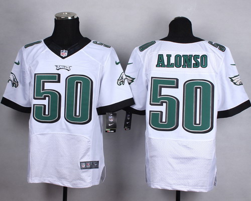 Nike Philadelphia Eagles #50 Kiko Alonso 2014 White Elite Jersey