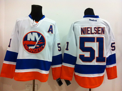 New York Islanders #51 Frans Nielsen White Jersey