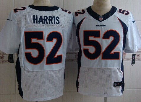Nike Denver Broncos #52 Jerrell Harris 2013 White Elite Jersey