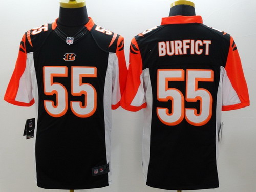 Nike Cincinnati Bengals #55 Vontaze Burfict Black Limited Jersey