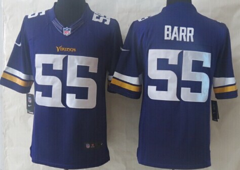 Nike Minnesota Vikings #55 Anthony Barr 2013 Purple Limited Jersey