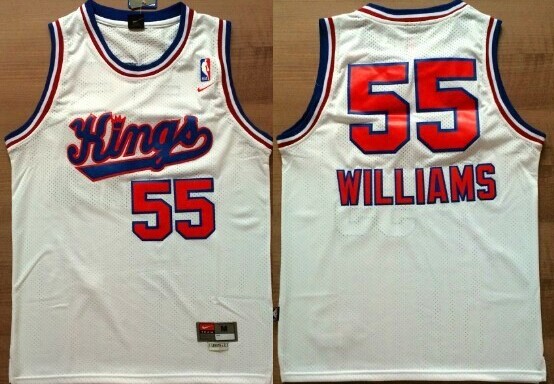Sacramento Kings #55 Jason Williams Hardwood Classic White Swingman Jersey