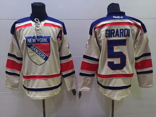 New York Rangers #5 Dan Girardi 2012 Winter Classic Cream Jersey