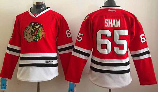 Chicago Blackhawks #65 Andrew Shaw Red Womens Jersey