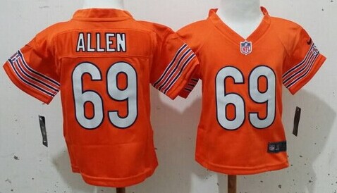 Nike Chicago Bears #69 Jared Allen Orange Toddlers Jersey