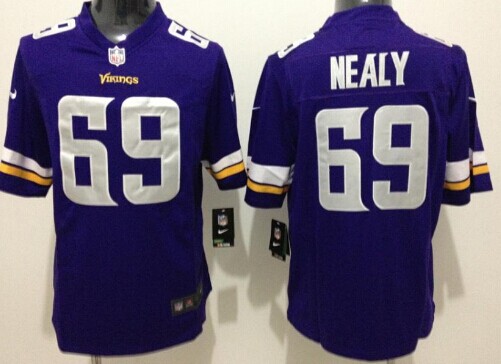 Nike Minnesota Vikings #69 Spencer Nealy 2013 Purple Game Jersey