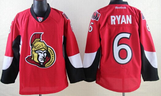 Ottawa Senators #6 Bobby Ryan Red Jersey