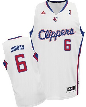 Los Angeles Clippers #6 DeAndre Jordan White Swingman Jersey