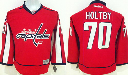 Washington Capitals #70 Braden Holtby 2015 Red Kids Jersey